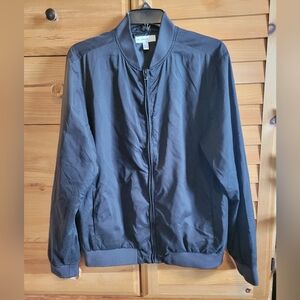 Calibrate Womens Bomber Jacket Zip Up Black Bomber Jacket Size Medium